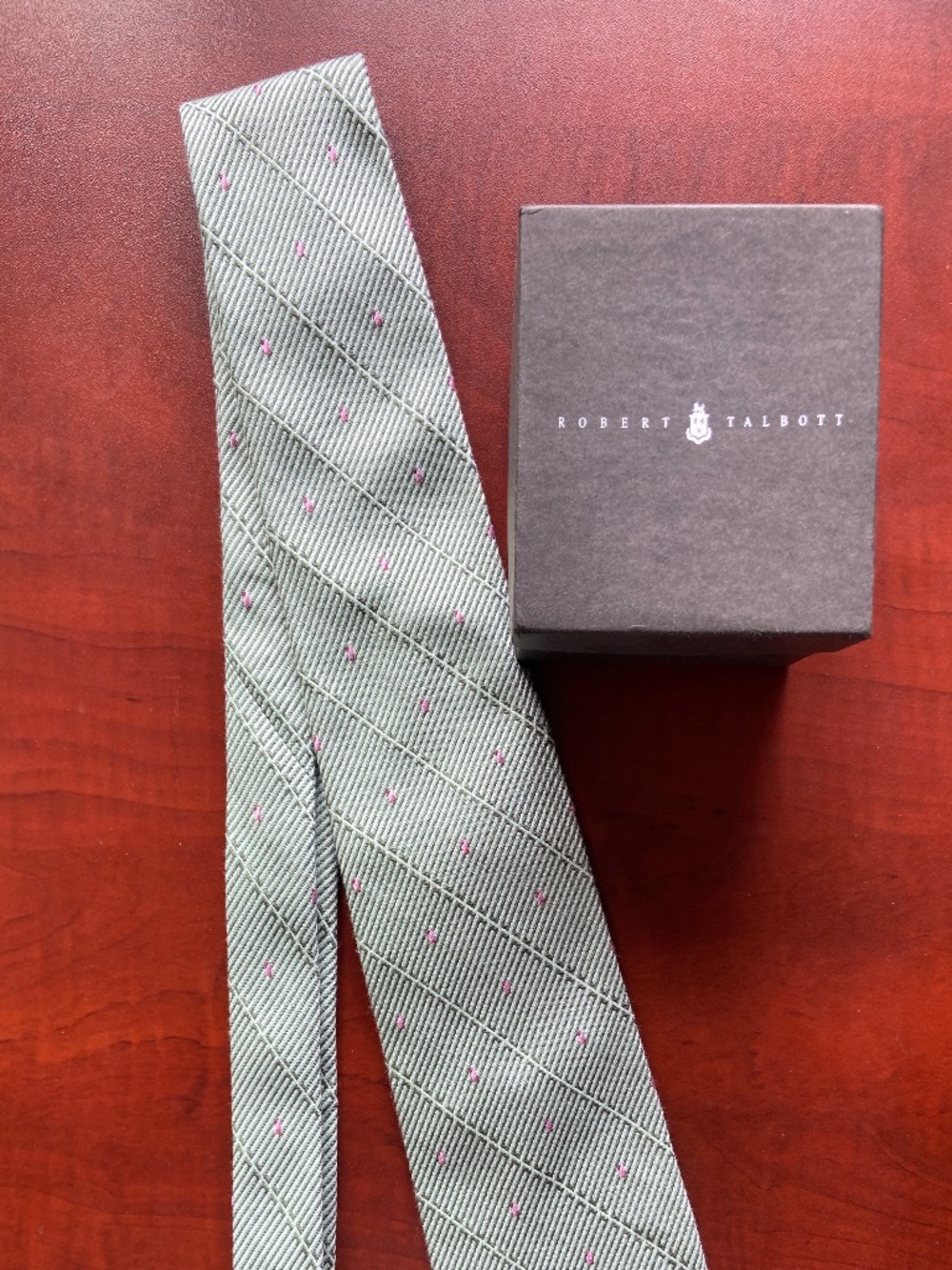 Robert Talbott Best of Class Green Geometric Tie